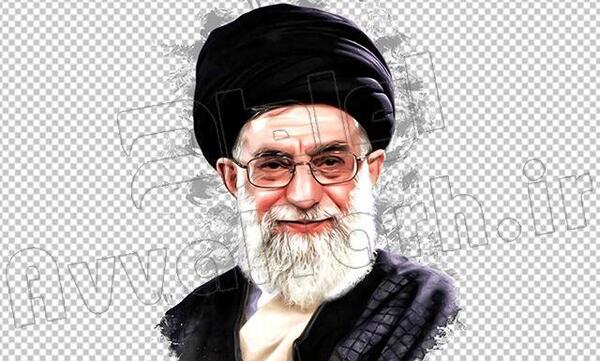 عکس لایه باز خامنه ای