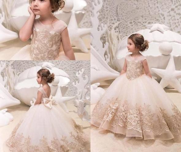 عکس لباس عروس بچه گانه پف دار
