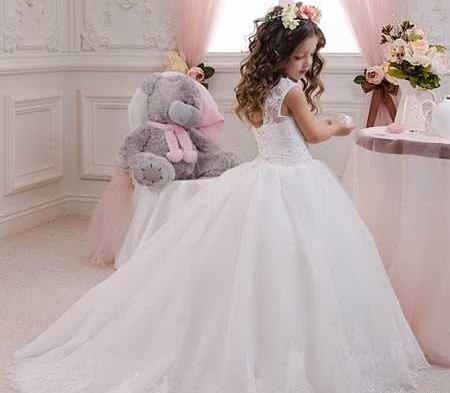 عکس لباس عروس بچه گانه پف دار