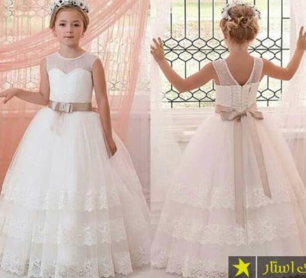 عکس لباس عروس بچه گانه پف دار