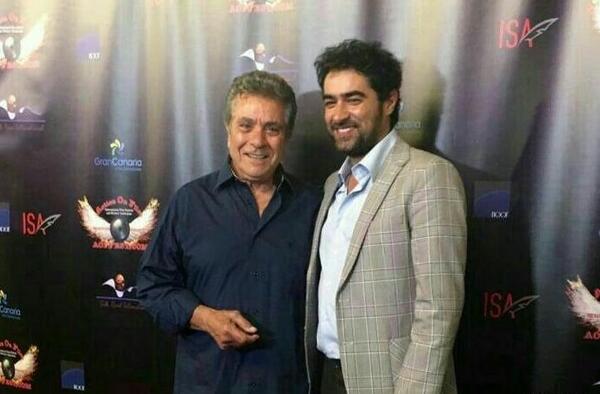 عکس بهروز وثوقی با شهاب حسینی