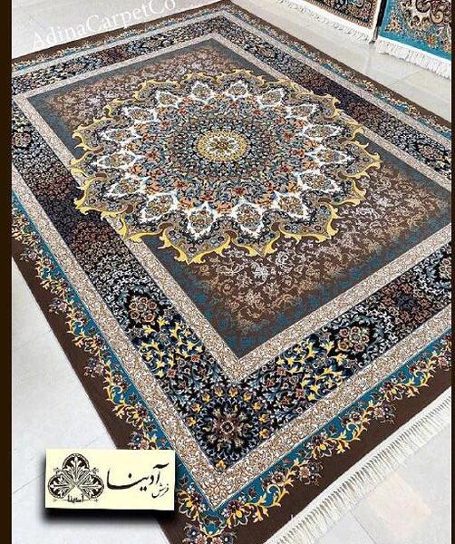 عکس فرش رنگ گردویی