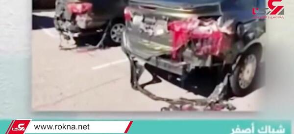 عکس ماشین ذوب شده