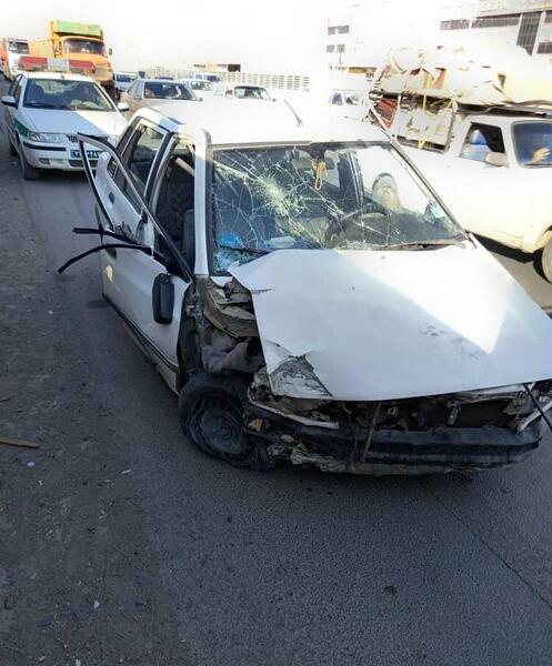 عکس ماشین ذوب شده