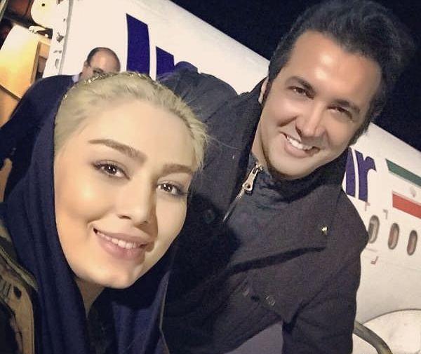 عکس حسام نواب صفوی باهمسرش