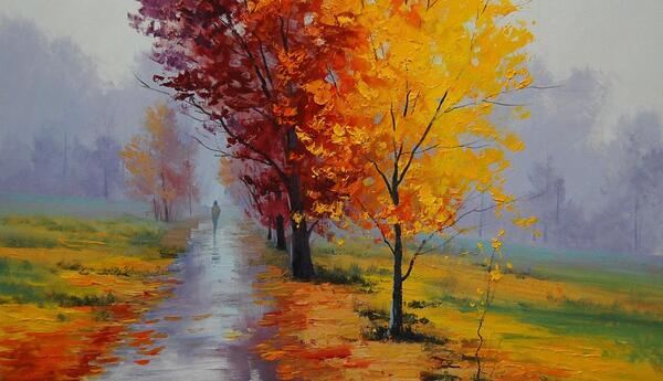 عکس نقاشی پاییز