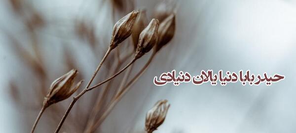 عکس پروفایل شعر حیدر بابا