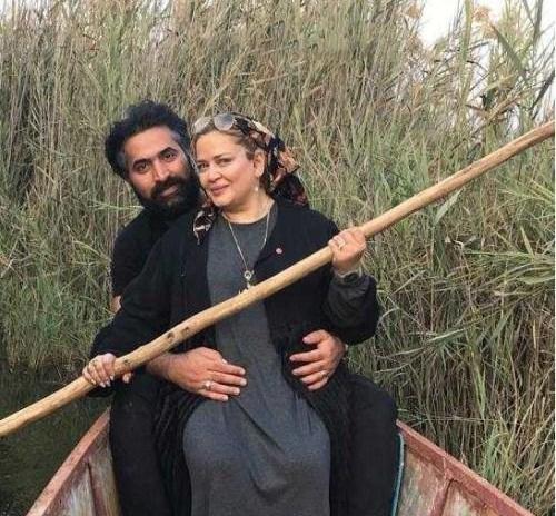 عکس بهاره رهنما در آغوش همسرش