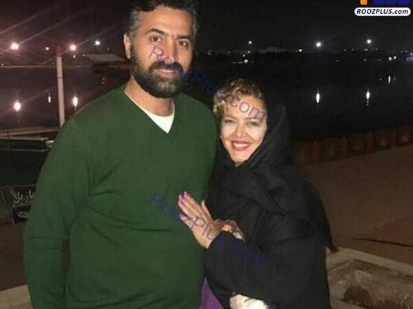 عکس بهاره رهنما در آغوش همسرش