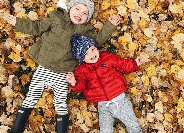 ایده عکس پاییزی کودک