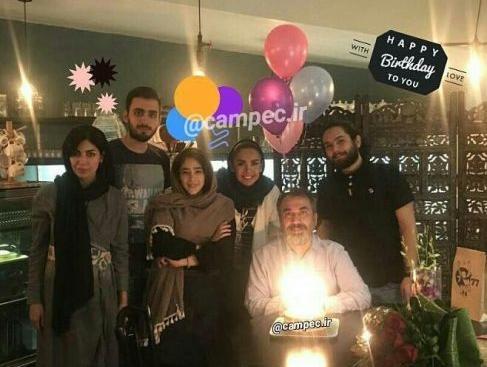 عکس زن و بچه سیامک انصاری