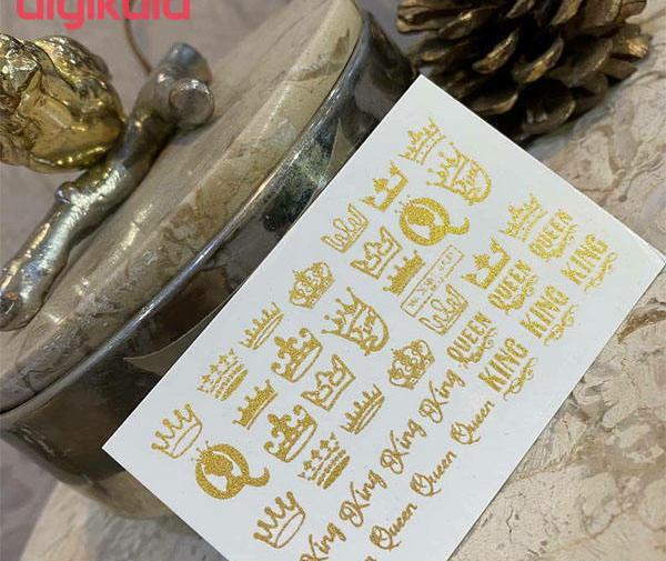 عکس تاج روی ناخن