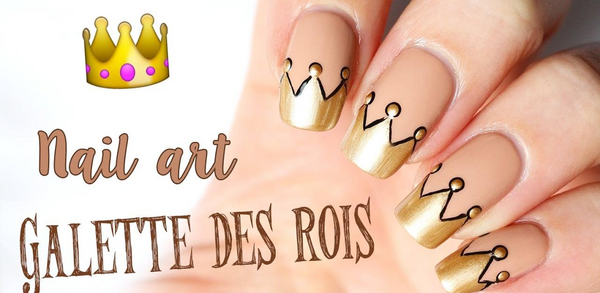 عکس تاج روی ناخن