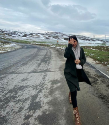 عکس افسانه پاکرو در خارج کشور
