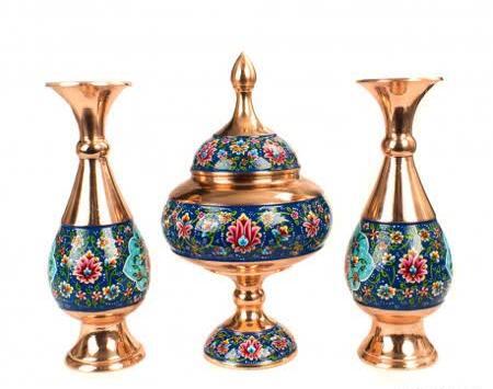 عکس مینا کاری روی مس