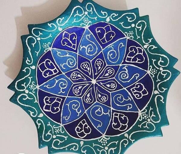 عکس مینا کاری روی مس