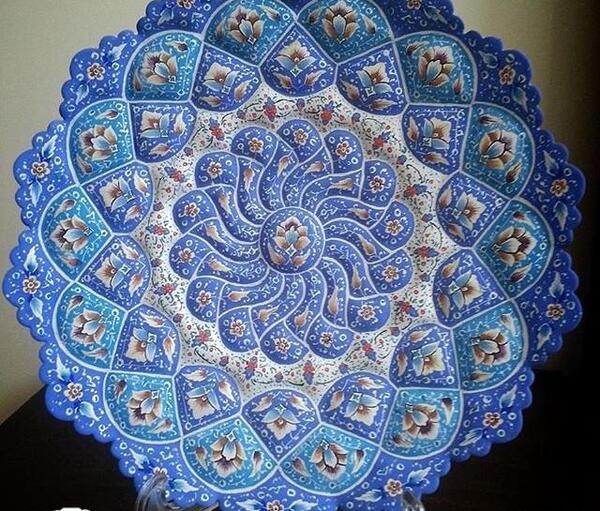 عکس مینا کاری روی مس