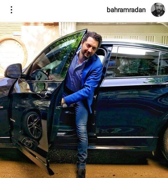 عکس ماشین بهرام رادان