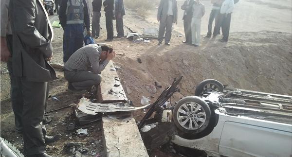 عکس صحنه تصادف پوپک گلدره