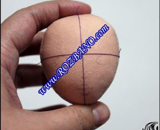 عکس نقاشی صورت عروسک با رنگ اکریلیک