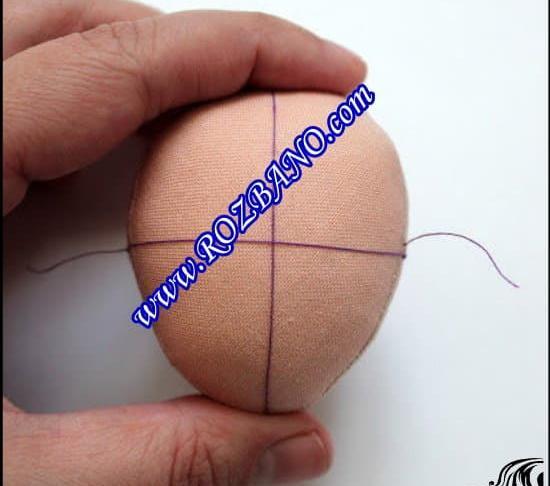 عکس نقاشی صورت عروسک با رنگ اکریلیک