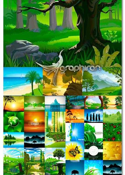 عکس دانلود وکتور طبیعت