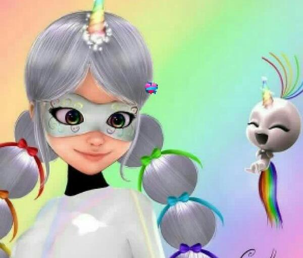 عکس مرینت ادرین رو میبوسه