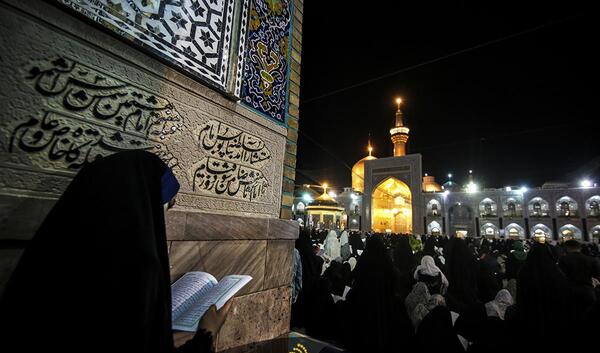 عکس حرم امام رضا شب قدر