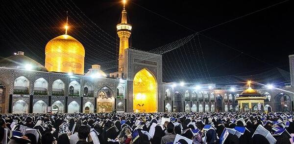 عکس حرم امام رضا شب قدر