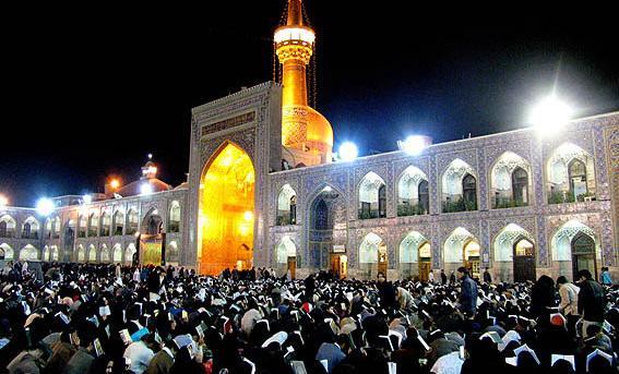 عکس حرم امام رضا شب قدر