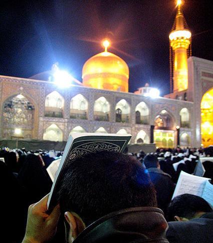 عکس حرم امام رضا شب قدر