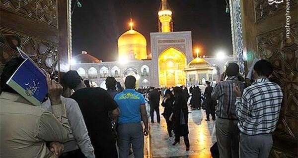 عکس حرم امام رضا شب قدر