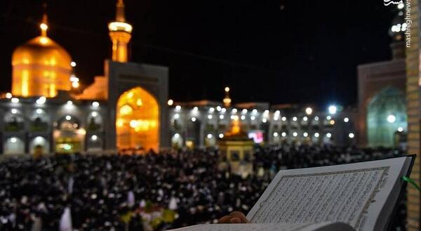 عکس حرم امام رضا شب قدر