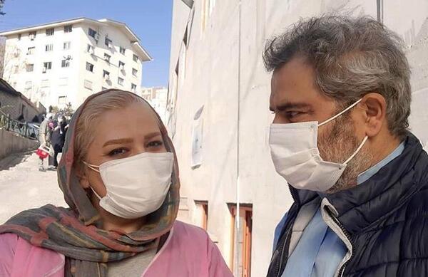 عکس اتابک نادری و همسرش