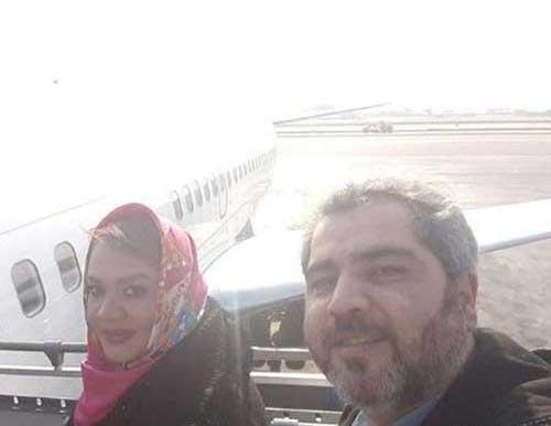 عکس اتابک نادری و همسرش