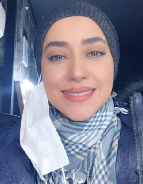عکس بهاره کیان افشار با ماسک