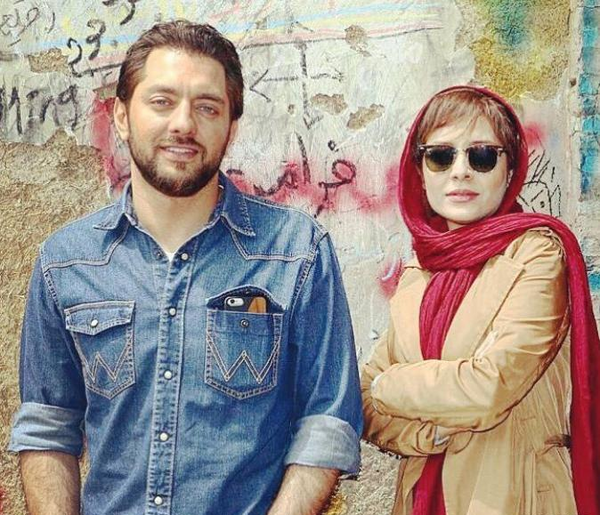 عکس بهرام رادان و ساره بیات