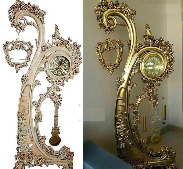 عکس ساعت ایستاده چوبی