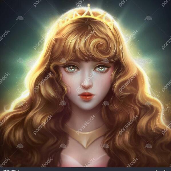 عکس نقاشی صورت زیبای خفته