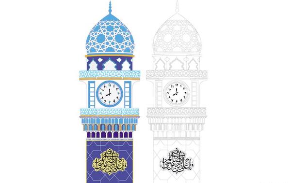 عکس دانلود وکتور حرم امام رضا