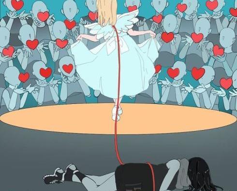 عکس ایده نقاشی غمگین