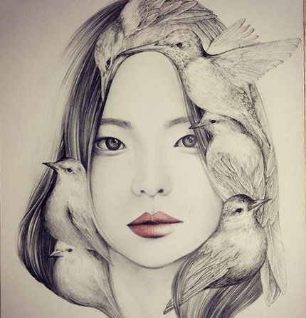 عکس ایده نقاشی چهره