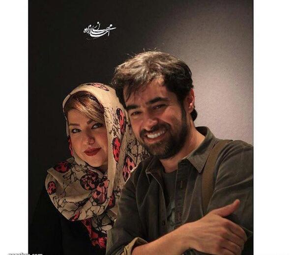 عکس شهاب حسینی با همسرش