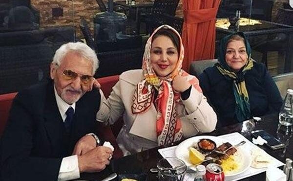 عکس بهنوش بختیاری با پدرش
