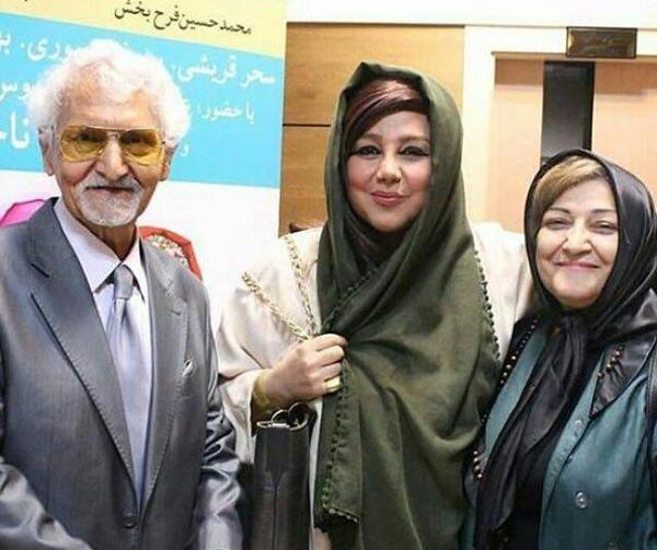 عکس بهنوش بختیاری با پدرش
