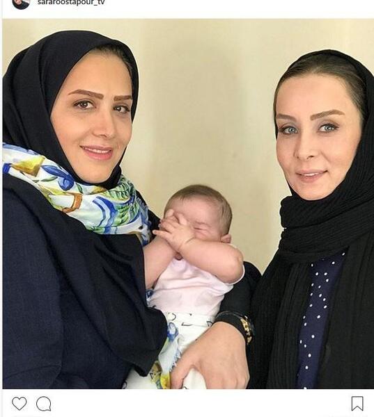 عکس حدیث فولادوند و دخترش