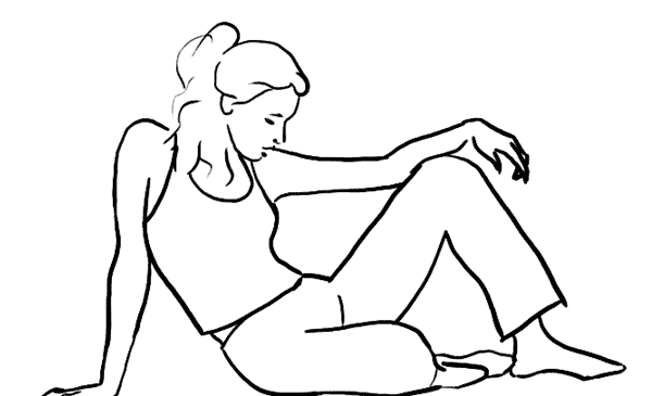 مدل عکس نشسته روی زمین