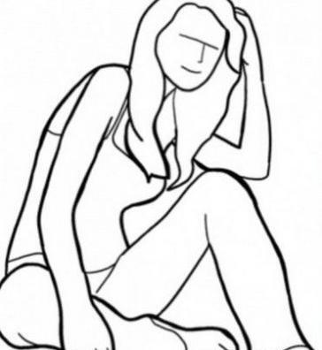 مدل عکس نشسته روی زمین