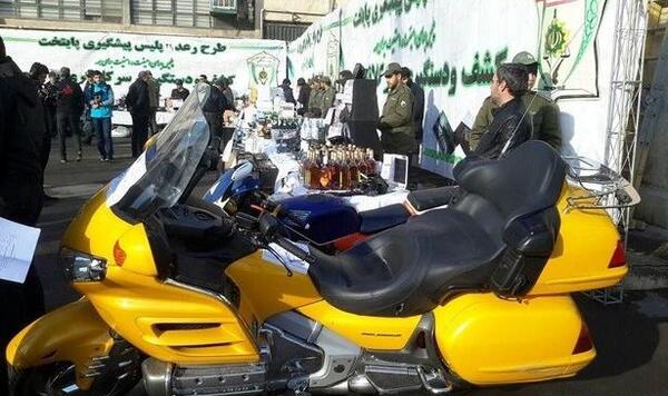 عکس ضبط موتور سیکلت