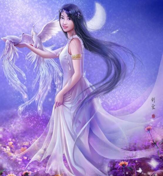 عکس نقاشی فانتزی فرشته